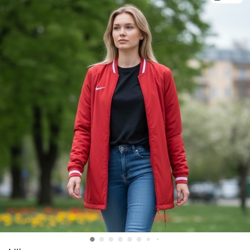 Nike Bright Red Windbreaker
